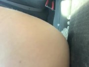 Teen boy doing ice play in public