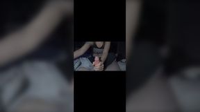 Sexy housewife giving a sensual oil hand job