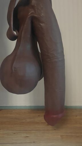 brown black very big penis 1051 with testicles