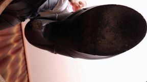 Trampling video of the good-looking blonde girl, fc220x 1080p