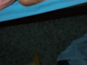 Amateur edging my big brown cock BBC