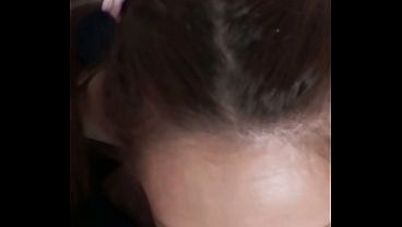 Watch as Candie Cross devours my ass and balls in black lingerie POV - no