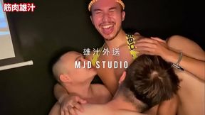 筋肉雄汁 三溫暖暗房 多人性交趴