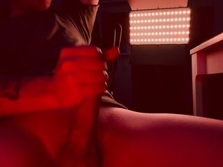 Your lascivious neighbor jerking of his hard shlong on u