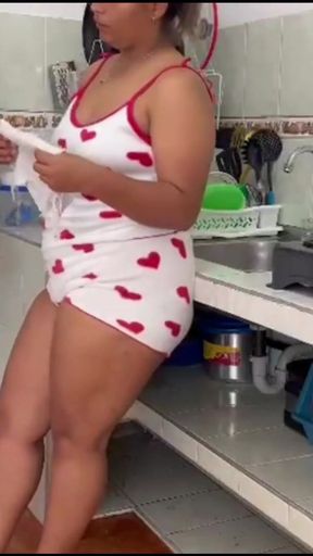 The plumber leaves me full while my husband is not home   Clip 1