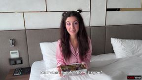 Happy Birthday Katty West - She dreamed of a BBC, but she got fucked perfectly by a hard white cock! - Cum Swallow