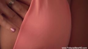 Stunning woman blows cock with artistic passion