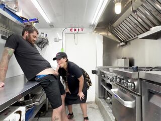 Food truck mamma has a hawk tuah deepthroat on the menu