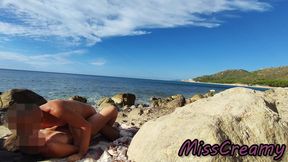 Strangers Caught My Wife Touching and Fucking My Big Cock on a Nude Beach