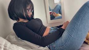 Anime Cutie Loses A Bet And Gets My Load On Her Plump Thighs