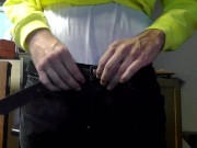 Construction worker shows off cock for me to suck on webcam
