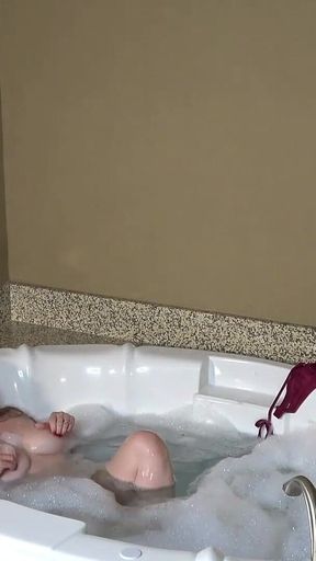 Big Black Cock in a Bubble Bath Starring Victoria Peaks