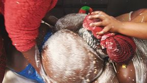 Xmas Fart Domination Sequel: Reindeer Tonya Smothered by 3 Giant Asses – Jumbo Blue Ms. Claus Joins Pearl & Elf Gisselle for Ultimate Messy Wet Fart Feast