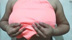 Naina enjoys playing with her juicy tits and pussy