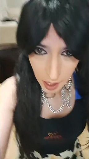 Sissy Crossdresser in Nice Dress