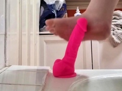 Tattooed feet playing with dildo on OnlyFans (teaser)