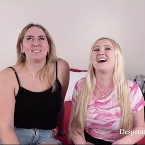 Desperate Amateurs Bratty and Emma Get Their Big Tits Played with