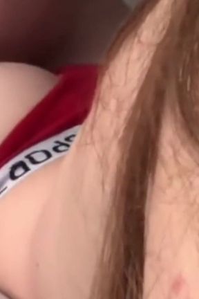 Classmate Came on My Red Panties - Real Students Fucking After Class