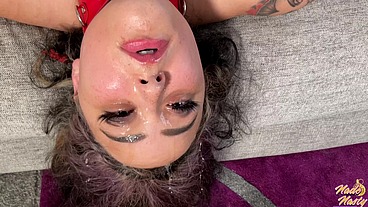 Indigo Eats Ass, Gets Fucked and Begs for Cum in Her Eyes