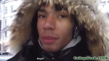 Handsome guys are fucking a fresh teen at the same time, and enjoying it a lot