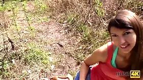 Hunt4k. hunter meets susan ayn on public beach and has Anal Sex with her