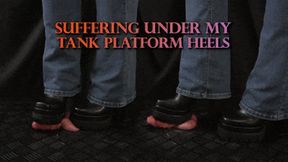 Suffering Under My High Platform Tank Heels (Close Version) - TamyStarly - Cock Balls Crush Trample, Shoejob, CBT, Trampling, Bootjob, Stomping