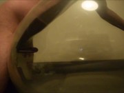 Balloon fuck and cum