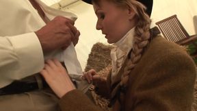 Beautiful milf gets nailed by a dirty old man