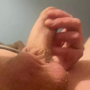 Left hand cock jerking showing my cock and wanting some ..