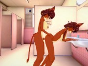 Trap the Foxes Futa Furry Hot Sex In The Toilet [3d hentai uncensored]