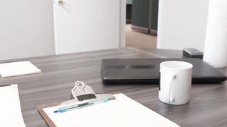 Blond Bombshell Katee Sucks Her Office-Boss' Dick Like A Pro