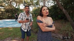 Outdoor godlike sex with a glamorous Asian model Sami Parker