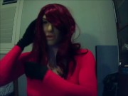 Killer Jane Pt4! Redhead Reni masturbates with her silicone pussy and plays with her tits!