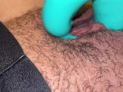 Rabbit Vibrator Close Up Orgasm Big Clit
