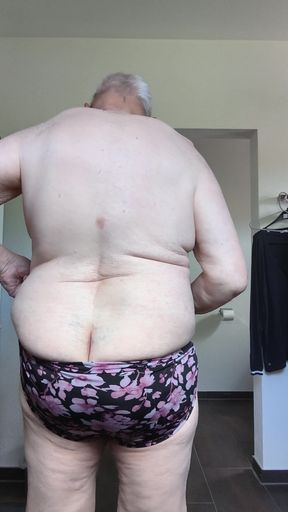 Wife's Flower Pantie and Belted