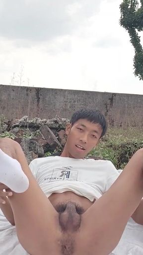 Must-see moment from &quot;Super cute Asian boy abandoned factory rooftop lewd masturbation moaning cum and eat cum&quot;