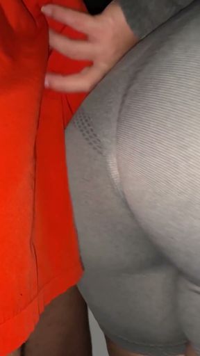 Fantasy: a Big-assed Girl Touches His Penis.