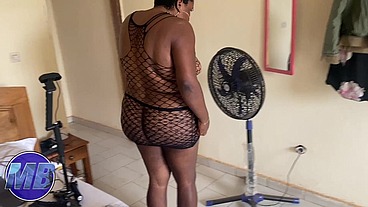 Anal gape in doggystyle with BBW and monster dick