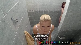 Passionate Czech Lesbians Explore Each Other in a Steamy Shower