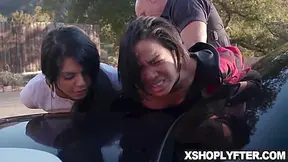 Grinds Her Clit Over The Officers Face - Honey Gold