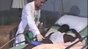 Fucked by  doctor a sexy black boy with XXL cock