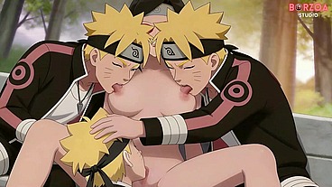 Naruto: Boruto Gangbangs and Creampies Sarada - Gone Wrong (Uncensored Hentai)