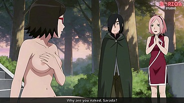 Naruto: Boruto Gangbangs and Creampies Sarada - Gone Wrong (Uncensored Hentai)