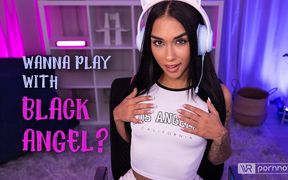 Erotic Gaming Session Starring Black Angel