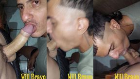 novinho safado que trabalha comigo exibindo a pica pra me comer e botar pra mamar