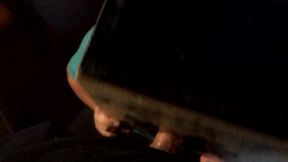 Gloryhole fag services a thick cock