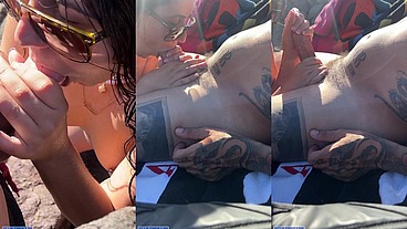 Mamada en la Playa Nudista - sexo Publico