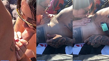 Mamada en la Playa Nudista - sexo Publico