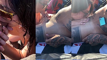 Mamada en la Playa Nudista - sexo Publico