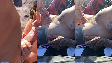 Mamada en la Playa Nudista - sexo Publico